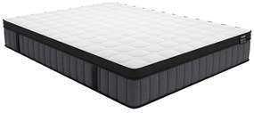 Zestaw 140 x 190 cm stelaż uniwersalny + materac hybrydowy  o grub. 25 cm z 7-strefowymi sprężynami kieszeniowymi i żelową poduszką z pamięcią kształtu  - TOLCA marki YSMÉE
