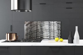 Panel Szklany do Kuchni Sylwetka Nowoczesnej Architektury