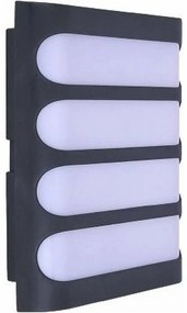 Prezent 31650 Austin zewnętrzna lampa ścienna LED, 20W, 1800 lm, 4000 K, ciemnoszary