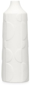 Wazon ceramiczny CIRCLE, biały, 30 cm