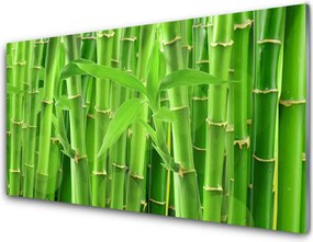 Szkło do Kuchni na Ścianę Kwiaty I Pędy Bambusa