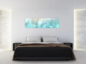 Obraz - Motyl w niebieskim (170x50 cm)