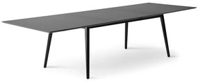 Czarny rozkładany stół z czarnym blatem 100x210 cm Meza – Hammel Furniture