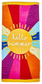 Bawełniany ręcznik plażowy 76x160 cm Hello Summer – Catherine Lansfield