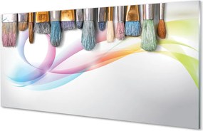 Szklany Panel Pędzle i Malarski Obraz