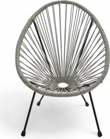 Żyłkowe krzesło ogrodowe dla dzieci Arjana KIDS MAS-EC2 66 cm szare