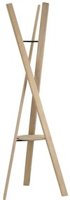 Wieszak z litego drewna dębowego w naturalnym kolorze 62x176 cm Rakku – Blomus