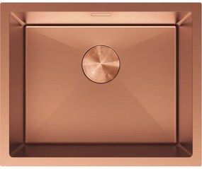 Mexen Trixo zlewozmywak stalowy 1-komorowy 540 x 440 mm, miedź - 6414541000-65