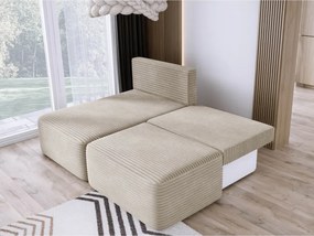 Narożnik TILIA wolnostojący układ L strona Lewa z funkcją spania w tkaninie Tilia 11