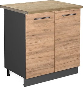 Szafka pod zlew złoty dąb energetyczny 80x60x82 fame-line