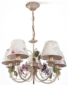 Żyrandol na łańcuchu CAMELLIA 5XE14/40W/230V 47 mm