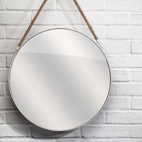 Białe okrągłe lustro MIRROR