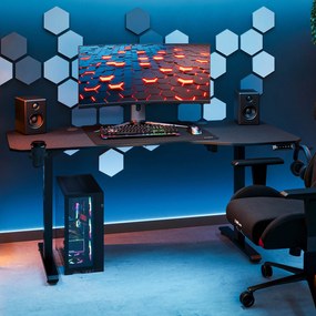 Biurko z regulacją wysokości DIABLO X-TENSIO 1600 czarne