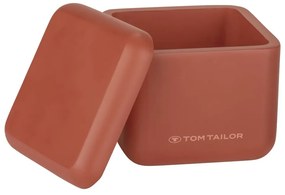 Pomarańczowy organizer łazienkowy na waciki z żywicy polimerowej Tom Tailor T-Rounded – Wenko