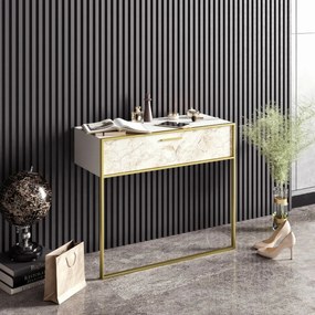 Stolik dekoracyjny Polka White