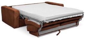 Sztruksowa rozkładana sofa w kolorze terakoty 195 cm Nona – Makamii