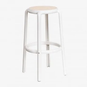 Wysoki Stołek Ogrodowy Z Polipropylenu Omara ↑75 Cm & Gardenia Biel - Sklum