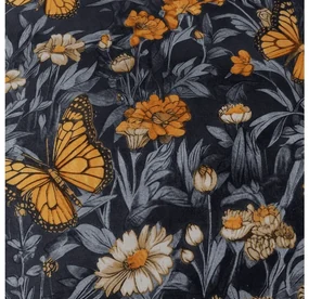 PrzytulneMieszkanie.pl PrzytulneMieszkanie.pl Pościel z mikrofibry BUTTERFLY GARDEN niebieskoszary Rozmiar pościeli: 70 x 90 cm | 140 x 200 cm