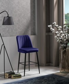 Zestaw krzeseł barowych Vento Sax Blue and Black, 4 szt., 4 szt.