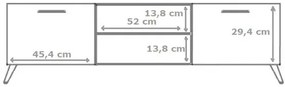 Szafka pod telewizor na nóżkach Karmil