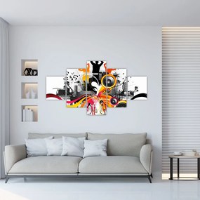 Obraz - Muzyka (125x70 cm)