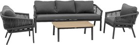 Zestaw aluminiowy dla 5 osób COLUMBIA (antracyt)
