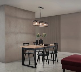 Lampa wisząca GORMAR czarna ELTAP