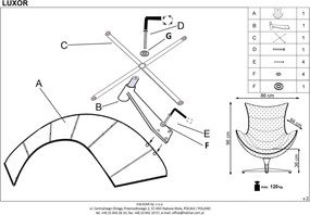 Brązowy fotel wypoczynkowy ze skóry Luxor