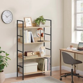 Regał na książki, dokumenty 4 półki - sonoma - LLS174B11