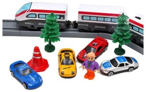 Woopie kolejka elektryczna tor most tunel 80 el.