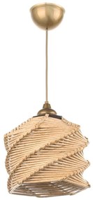 Jasnobrązowa lampa wisząca ø 20 cm – Opviq lights
