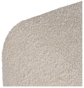 Beżowy puf z materiału bouclé Suave – Ixia