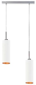 Podwójna lampa wisząca z chromowanym stelażem - G3-H29