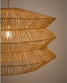 Lampa wisząca w naturalnym kolorze z rattanowym kloszem Dakit – Kave Home