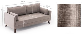 Beżowa sofa 208 cm Bella – Balcab Home