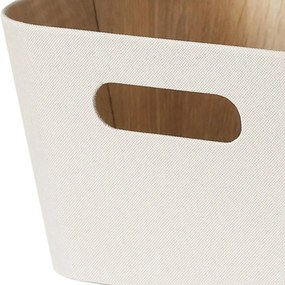 Kitchisimo Zestaw 2 koszyków do przechowywania 27 × 27 × 16 cm, kremowy, M