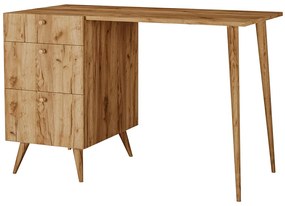 Skandynawskie biurko z szufladami dąb craft - Esto 4X