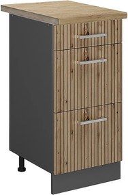 Szafka dolna do kuchni dąb rzemieślniczy 40x60x81.6 r-line