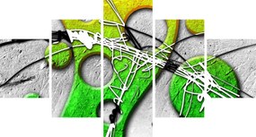 Abstrakcyjny obraz (125x70 cm)