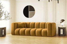 Sofa modułowa trzyosobowa Grand, tkanina Salvador, Żółty