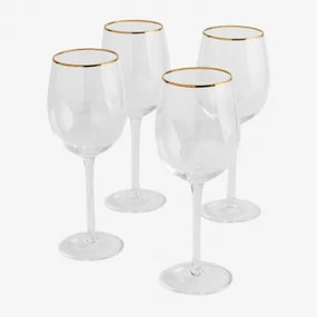 Opakowanie 4 Kieliszków Czerwonego Wina W Kieliszku 45 Cl Arely Transparent - Sklum