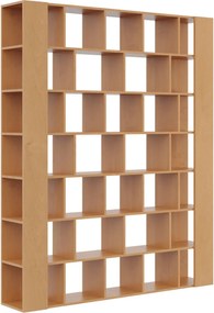 Duży regał ażurowy na książki olcha E5-D05