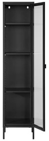 Czarna metalowa witryna 40x180 cm Brisbane – House Nordic