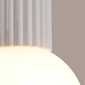 Plafon HALO biały IP44 ryflowany SOLLUX  LIGHTING