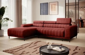 Narożnik CALDO S/MINI Lewostronny z funkcją spania wolnostojąca w tkaninie RUN AGAIN 55 WERSAL