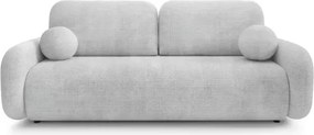 Sofa VIDI Rozkładana Dwuosobowa Szara Szenil Japandi