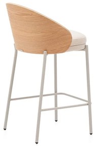 Beżowo-jasnonaturalny hoker (wysokość siedziska 65 cm) Eamy – Kave Home