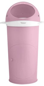 Różowy plastikowy kosz na pieluchy 25 l Whale – Kindsgut