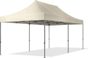 TOOLPORT 3x6 m Namiot Ekspresowy, PREMIUM Stal 40mm, kremowy - (600070)