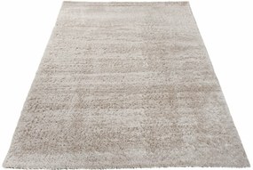 Jasnoszary dywan shaggy w stylu boho T3-Z31